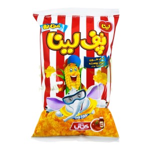 پاپ کرن بدون پوسته با طعم کچاپ پف لینا 55 گرم 24عددی