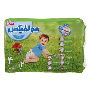پوشک مولفیکس سایز4بزرگ12عددی