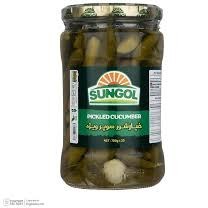 خیارشور سوپر ویژه سان گل شیشه 700 گرم