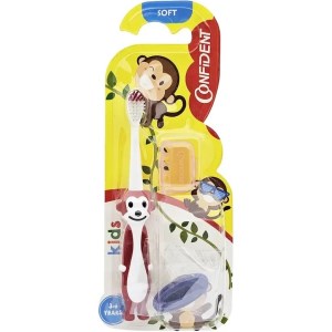 مسواک کانفیدنت اسکوئرل تک سافت کودک مدل TINY-MONKEY