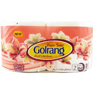 دستمال توالت دو قلو گلرنگ