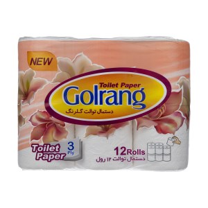 دستمال توالت 12قلو گلرنگ(*)