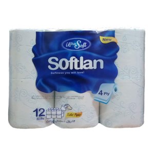 دستمال توالت 12 قلو سافتلن