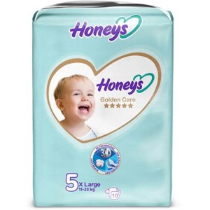 پوشک کامل بچه سایز 5 هانیز 10 عددی