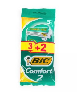 ژیلت بیک دو تیغه صابوندار کامفورت بسته 3+2عددی