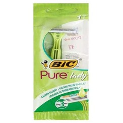 ژیلت بیک پیور سبز سه تیغ تکی PURE LADY