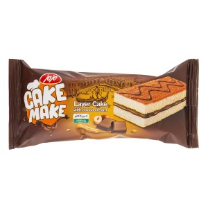 کیک لایه ای (تیتاب) مزمزوانیلی با کرم کاکائویی40 گرم 24 عددی