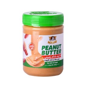 کره بادام زمینی رژیمی بدون شکرو نمک شیررضا 450 گرم