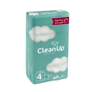 دستمال اقتصادی کلین اپ ابر 4 عددی 500 برگ