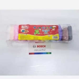 خمیر کلی (سبک) 12 رنگ مدل SUPER LIGHT CLAY همراه با ابزار