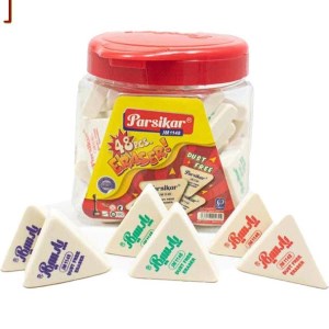 پاک کن سه گوش سفید و رنگی کوچک پارسیکار