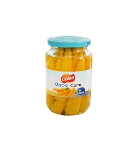 کنسرو بی بی کورن شیشه کاستا در نمک